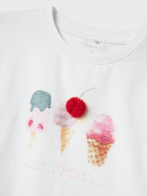 NAME IT MINI NMFJOSEPHINA SS TOP BOX Bright White | Freewear NMFJOSEPHINA SS TOP BOX - www.freewear.nl - Freewear