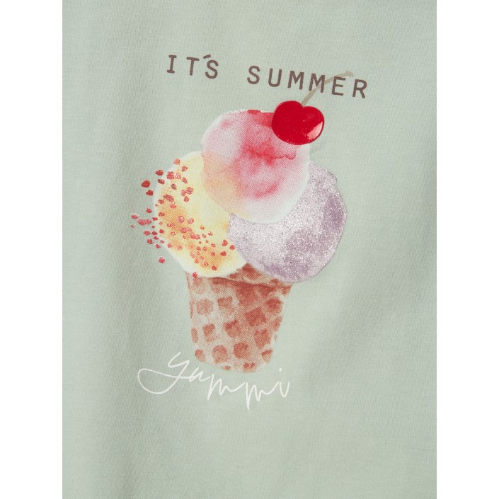 NAME IT MINI NMFJOSEPHINA SS TOP BOX Aqua Gray | Freewear NMFJOSEPHINA SS TOP BOX - www.freewear.nl - Freewear