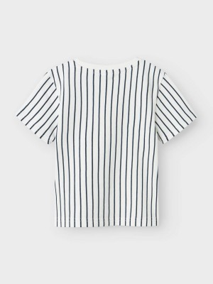 NAME IT MINI NMMJAKOB NREG SS TOP Bright White | Freewear NMMJAKOB NREG SS TOP - www.freewear.nl - Freewear