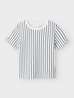 NAME IT MINI NMMJAKOB NREG SS TOP Bright White | Freewear NMMJAKOB NREG SS TOP - www.freewear.nl - Freewear