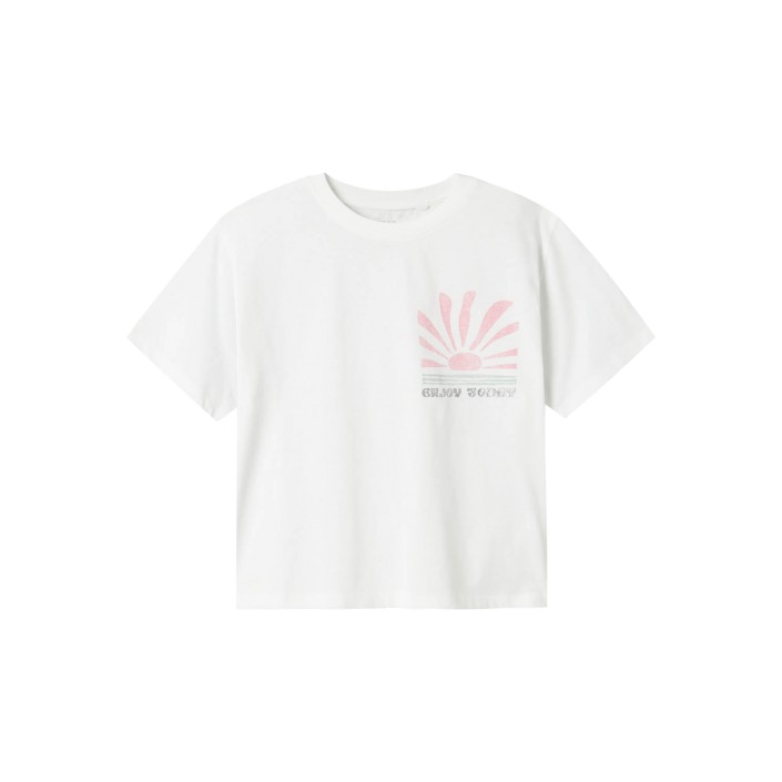 NAME IT KIDS NKFJELY SS NREG TOP BOX Bright White | Freewear NKFJELY SS NREG TOP BOX - www.freewear.nl - Freewear