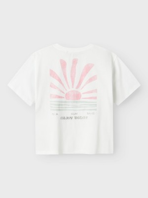 NAME IT KIDS NKFJELY SS NREG TOP BOX Bright White | Freewear NKFJELY SS NREG TOP BOX - www.freewear.nl - Freewear