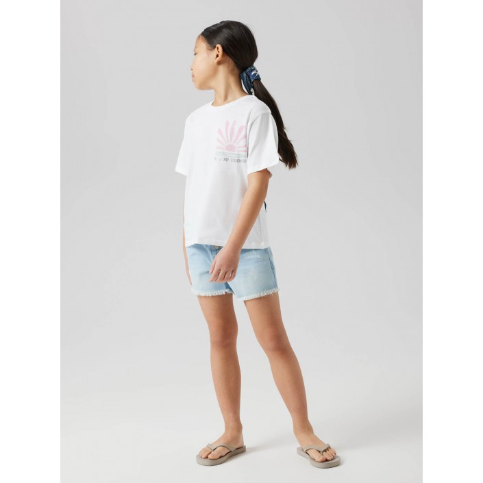 NAME IT KIDS NKFJELY SS NREG TOP BOX Bright White | Freewear NKFJELY SS NREG TOP BOX - www.freewear.nl - Freewear