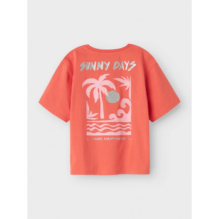 NAME IT KIDS NKFJELY SS NREG TOP BOX Spiced Coral | Freewear NKFJELY SS NREG TOP BOX - www.freewear.nl - Freewear