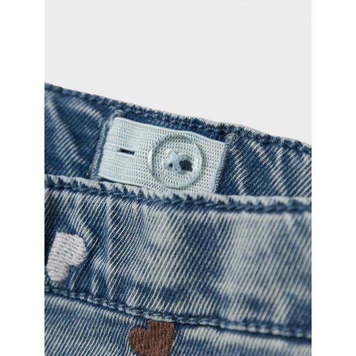 Name It NBFROSE SHAPED R EMB JEANS 5321-YB : Light Blue Denim/HEART EMB | Freewear NBFROSE SHAPED R EMB JEANS 5321-YB : - www.freewear.nl - Freewear