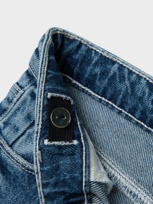 NAME IT MINI NMFROSE STRAIGHT FOLD JEANS 4224-AZ: Medium Blue Denim | Freewear NMFROSE STRAIGHT FOLD JEANS 4224-AZ: - www.freewear.nl - Freewear