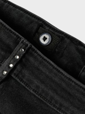 NAME IT KIDS NKFROSE WIDE RHINESTONE JEANS 8810-: Black | Freewear NKFROSE WIDE RHINESTONE JEANS 8810-: - www.freewear.nl - Freewear