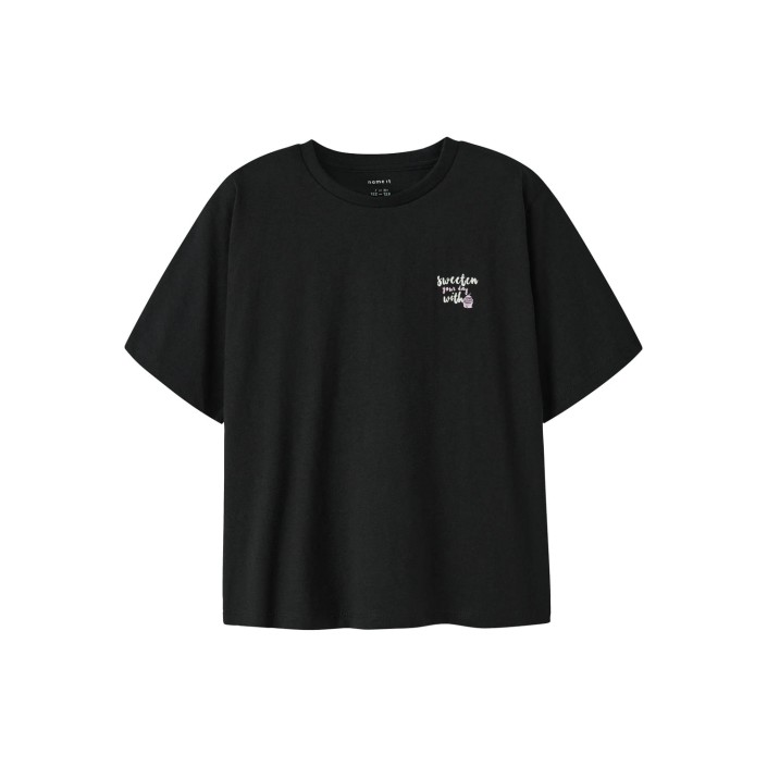 NAME IT KIDS NKFNEATA SS NREG TOP Black | Freewear NKFNEATA SS NREG TOP - www.freewear.nl - Freewear