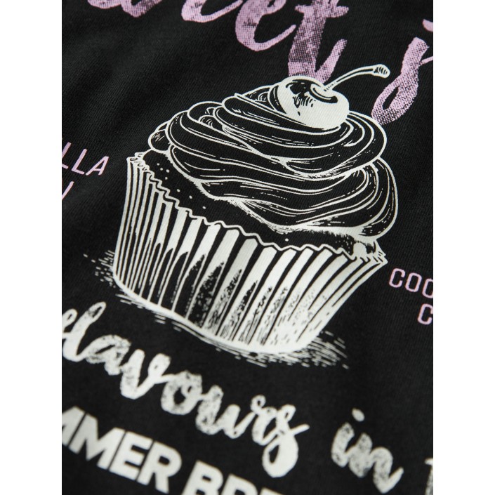 NAME IT KIDS NKFNEATA SS NREG TOP Black | Freewear NKFNEATA SS NREG TOP - www.freewear.nl - Freewear