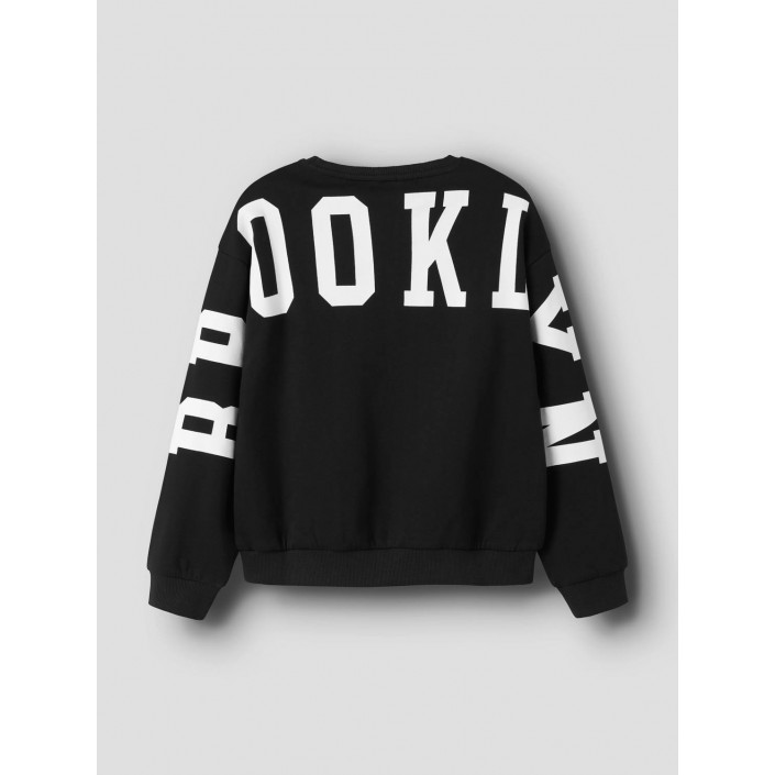 NAME IT KIDS NKFNEVEA RLX SWEAT BRU Black | Freewear NKFNEVEA RLX SWEAT BRU - www.freewear.nl - Freewear