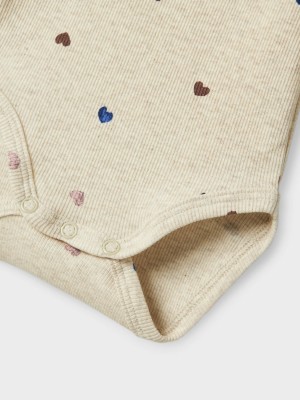 Name It NBFNUTTI LS BODY NOOS Peyote Melange | Freewear NBFNUTTI LS BODY NOOS - www.freewear.nl - Freewear