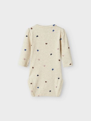 Name It NBFNUTTI LS BODY NOOS Peyote Melange | Freewear NBFNUTTI LS BODY NOOS - www.freewear.nl - Freewear