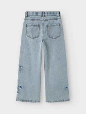 NAME IT KIDS NKFBELLA SKATER DESTROY JEANS 5288-: Light Blue Denim | Freewear NKFBELLA SKATER DESTROY JEANS 5288-: - www.freewear.nl - Freewear