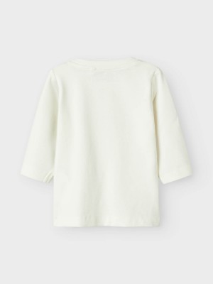 Name It NBMNATIS LS TOP Cloud Dancer | Freewear NBMNATIS LS TOP - www.freewear.nl - Freewear