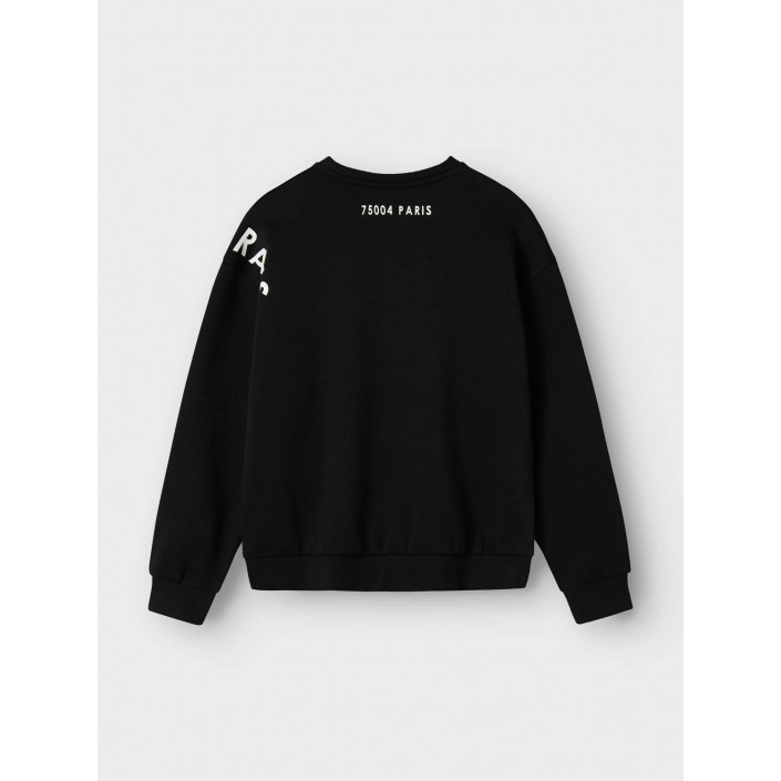 NAME IT KIDS NKFODIKA LS RLX SWEAT BRU BF Black | Freewear NKFODIKA LS RLX SWEAT BRU BF - www.freewear.nl - Freewear