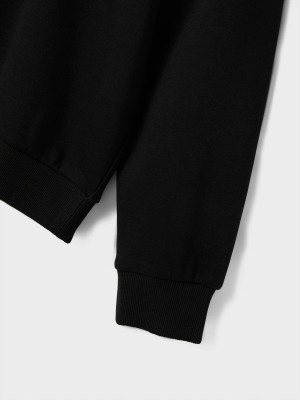 NAME IT KIDS NKFODIKA LS RLX SWEAT BRU BF Black | Freewear NKFODIKA LS RLX SWEAT BRU BF - www.freewear.nl - Freewear