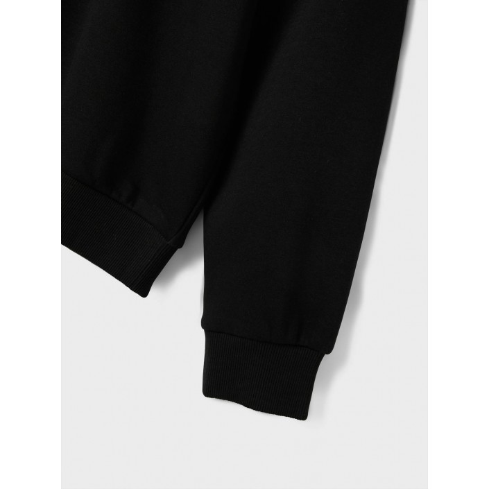 NAME IT KIDS NKFODIKA LS RLX SWEAT BRU BF Black | Freewear NKFODIKA LS RLX SWEAT BRU BF - www.freewear.nl - Freewear