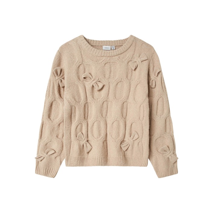 NAME IT KIDS NKFOLIVIA LS KNIT Peyote | Freewear NKFOLIVIA LS KNIT - www.freewear.nl - Freewear