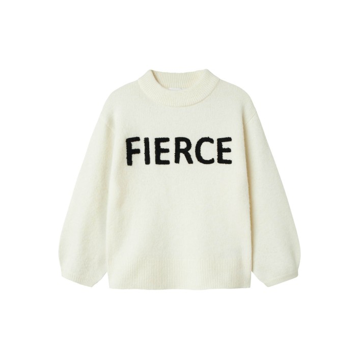 NAME IT KIDS NKFODESSA LS KNIT Cloud Dancer | Freewear NKFODESSA LS KNIT - www.freewear.nl - Freewear