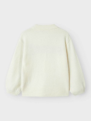 NAME IT KIDS NKFODESSA LS KNIT Cloud Dancer | Freewear NKFODESSA LS KNIT - www.freewear.nl - Freewear