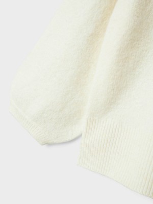 NAME IT KIDS NKFODESSA LS KNIT Cloud Dancer | Freewear NKFODESSA LS KNIT - www.freewear.nl - Freewear