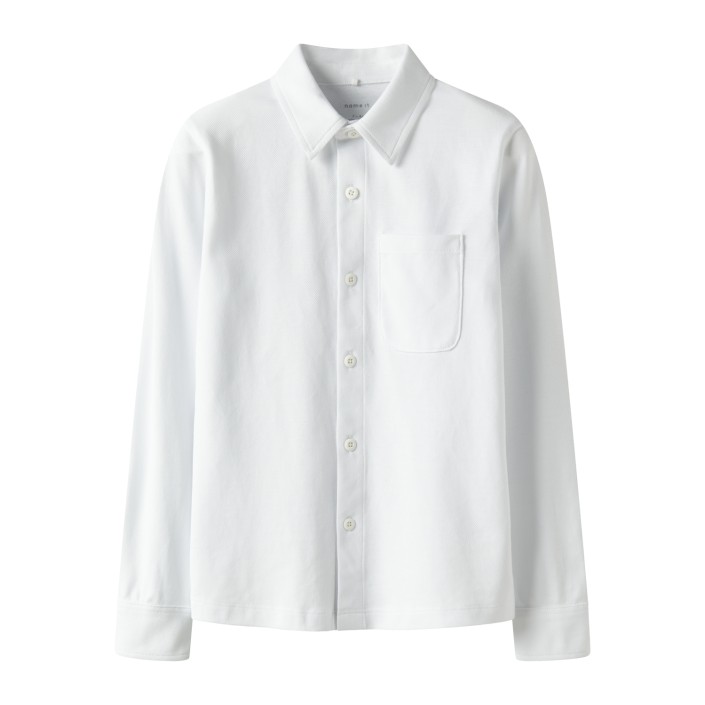 NAME IT KIDS NKMRON LS JERSEY SHIRT Bright White | Freewear NKMRON LS JERSEY SHIRT - www.freewear.nl - Freewear