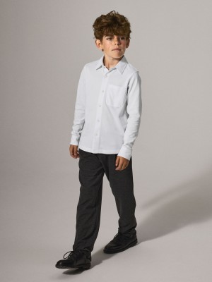 NAME IT KIDS NKMRON LS JERSEY SHIRT Bright White | Freewear NKMRON LS JERSEY SHIRT - www.freewear.nl - Freewear