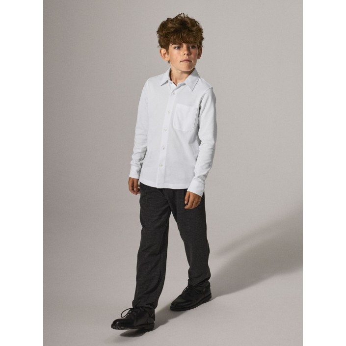 NAME IT KIDS NKMRON LS JERSEY SHIRT Bright White | Freewear NKMRON LS JERSEY SHIRT - www.freewear.nl - Freewear