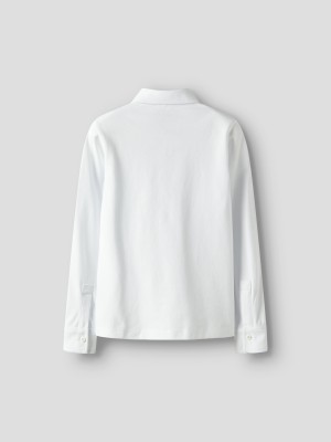 NAME IT KIDS NKMRON LS JERSEY SHIRT Bright White | Freewear NKMRON LS JERSEY SHIRT - www.freewear.nl - Freewear