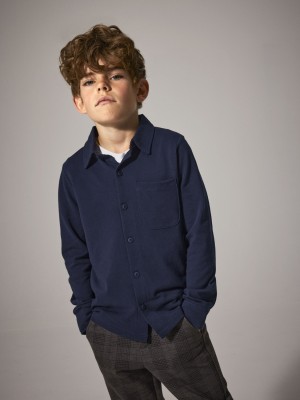 NAME IT KIDS NKMRON LS JERSEY SHIRT Navy Blazer | Freewear NKMRON LS JERSEY SHIRT - www.freewear.nl - Freewear