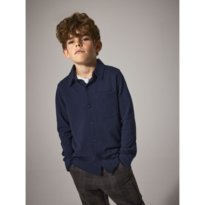 NAME IT KIDS NKMRON LS JERSEY SHIRT Navy Blazer | Freewear NKMRON LS JERSEY SHIRT - www.freewear.nl - Freewear