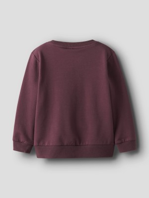 NAME IT MINI NMFREAR LS SWEAT BRU Burgundy | Freewear NMFREAR LS SWEAT BRU - www.freewear.nl - Freewear