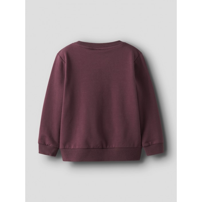 NAME IT MINI NMFREAR LS SWEAT BRU Burgundy | Freewear NMFREAR LS SWEAT BRU - www.freewear.nl - Freewear
