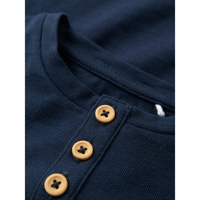 NAME IT MINI NMMRENE LS NREG GRANDAD TOP Navy Blazer | Freewear NMMRENE LS NREG GRANDAD TOP - www.freewear.nl - Freewear