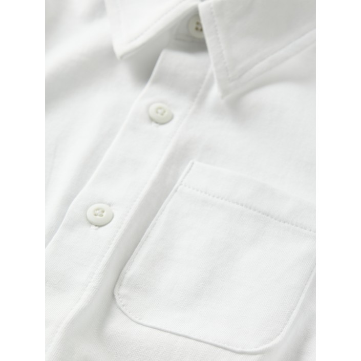 NAME IT MINI NMMRONALO LS JERSEY SHIRT Bright White | Freewear NMMRONALO LS JERSEY SHIRT - www.freewear.nl - Freewear