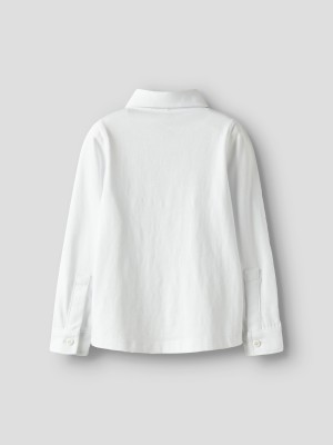 NAME IT MINI NMMRONALO LS JERSEY SHIRT Bright White | Freewear NMMRONALO LS JERSEY SHIRT - www.freewear.nl - Freewear