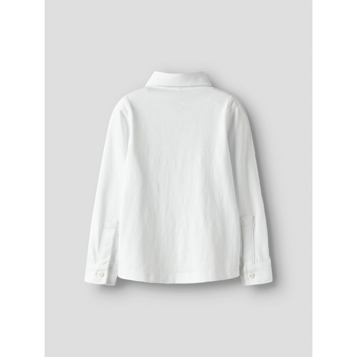 NAME IT MINI NMMRONALO LS JERSEY SHIRT Bright White | Freewear NMMRONALO LS JERSEY SHIRT - www.freewear.nl - Freewear