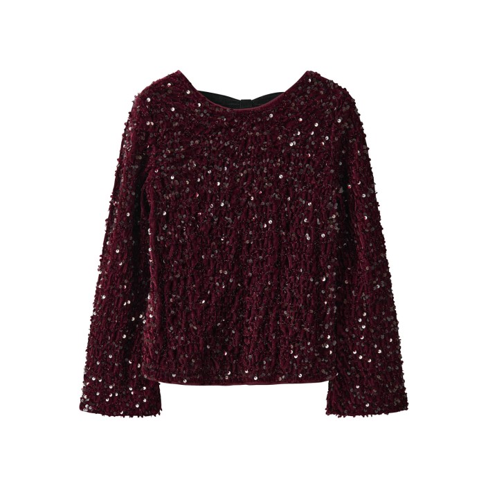 NAME IT KIDS NKFRUSITTA LS BOW BLOUSE Burgundy/BLACK BOW | Freewear NKFRUSITTA LS BOW BLOUSE - www.freewear.nl - Freewear