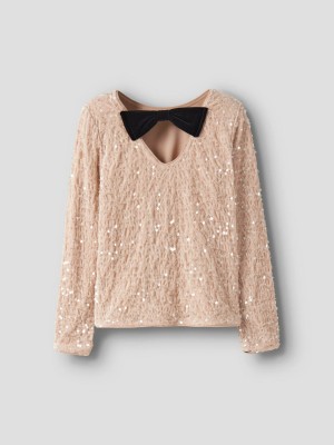 NAME IT KIDS NKFRUSITTA LS BOW BLOUSE Jet Stream/BLACK BOW | Freewear NKFRUSITTA LS BOW BLOUSE - www.freewear.nl - Freewear
