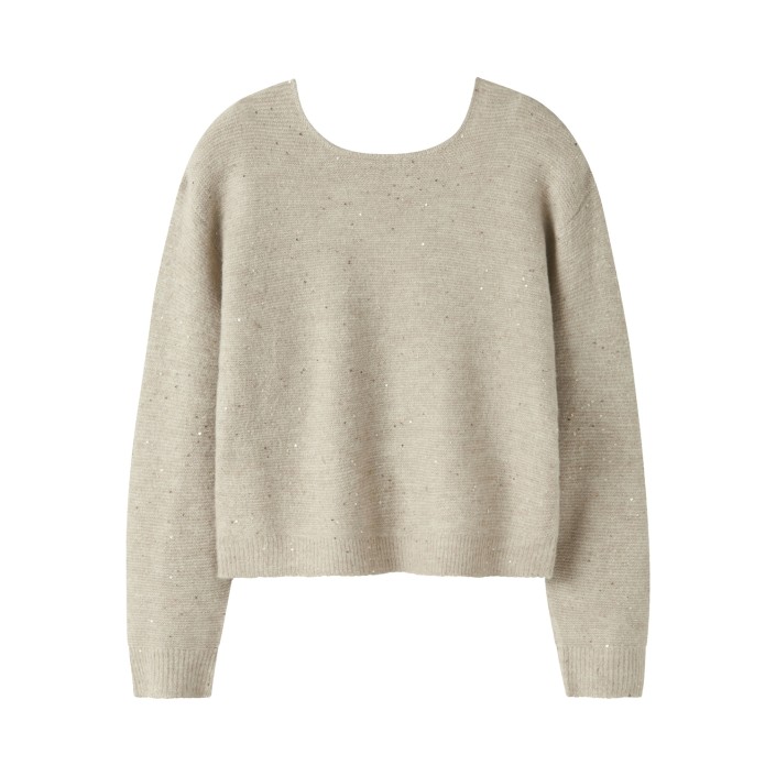 NAME IT KIDS NKFSIMRA LS SH KNIT Cement | Freewear NKFSIMRA LS SH KNIT - www.freewear.nl - Freewear