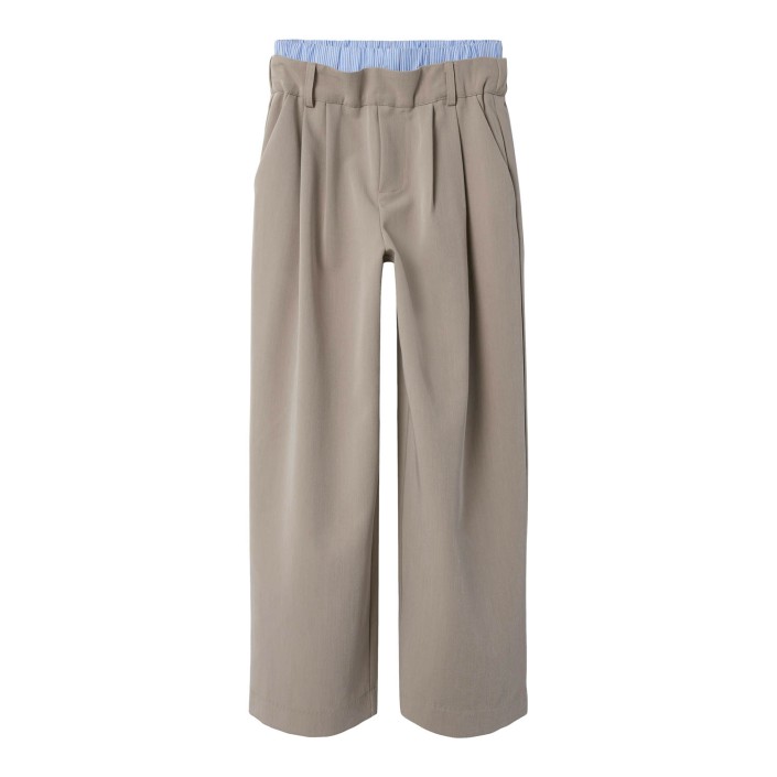 NAME IT KIDS NKFHANNELISE WIDE PANT London Fog | Freewear NKFHANNELISE WIDE PANT - www.freewear.nl - Freewear