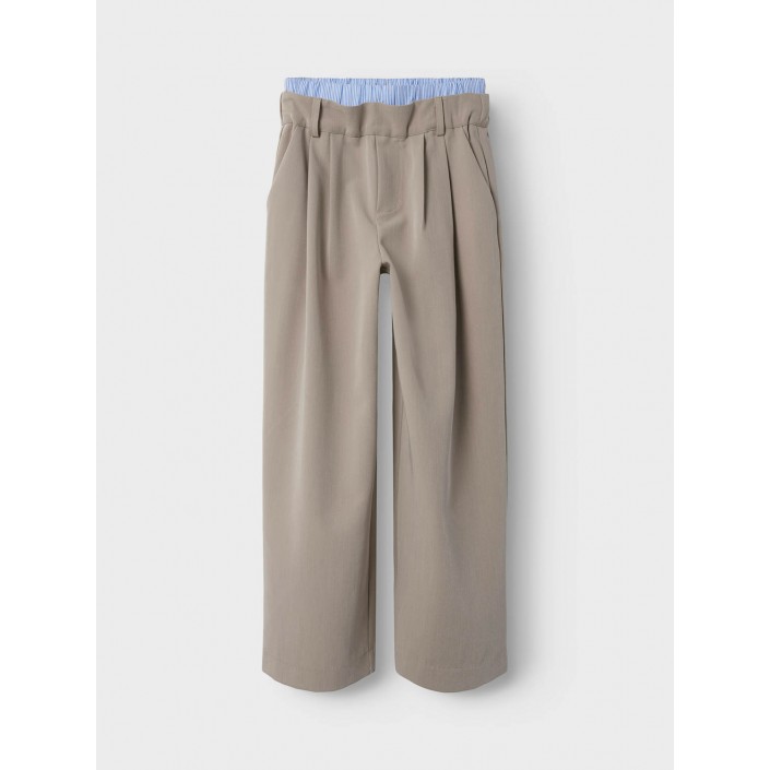 NAME IT KIDS NKFHANNELISE WIDE PANT London Fog | Freewear NKFHANNELISE WIDE PANT - www.freewear.nl - Freewear