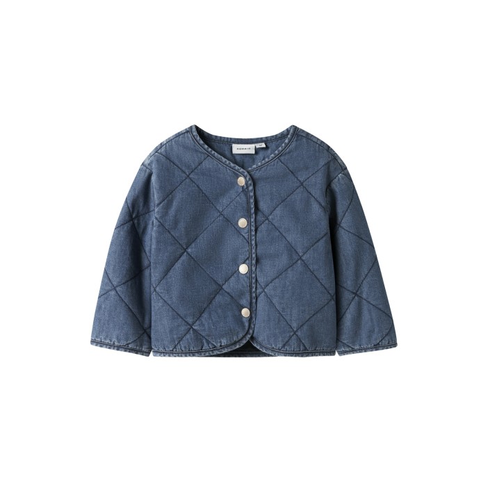 NAME IT MINI NMFJULIETTE QUILT DNM JACKET 6016-P: Dark Blue Denim | Freewear NMFJULIETTE QUILT DNM JACKET 6016-P: - www.freewear.nl - Freewear