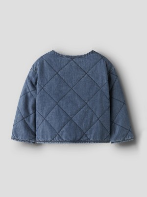 NAME IT MINI NMFJULIETTE QUILT DNM JACKET 6016-P: Dark Blue Denim | Freewear NMFJULIETTE QUILT DNM JACKET 6016-P: - www.freewear.nl - Freewear