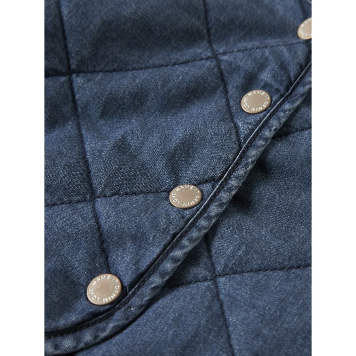 NAME IT MINI NMFJULIETTE QUILT DNM JACKET 6016-P: Dark Blue Denim | Freewear NMFJULIETTE QUILT DNM JACKET 6016-P: - www.freewear.nl - Freewear