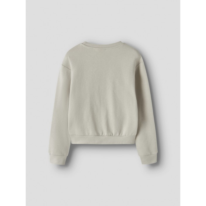 NAME IT KIDS NKFMILLE SHORT NREG LS SWE O-NECK N: Pumice Stone | Freewear NKFMILLE SHORT NREG LS SWE O-NECK N: - www.freewear.nl - Freewear