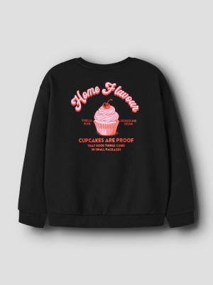 NAME IT KIDS NKFNEATAS RXL SWEAT BRU Black | Freewear NKFNEATAS RXL SWEAT BRU - www.freewear.nl - Freewear