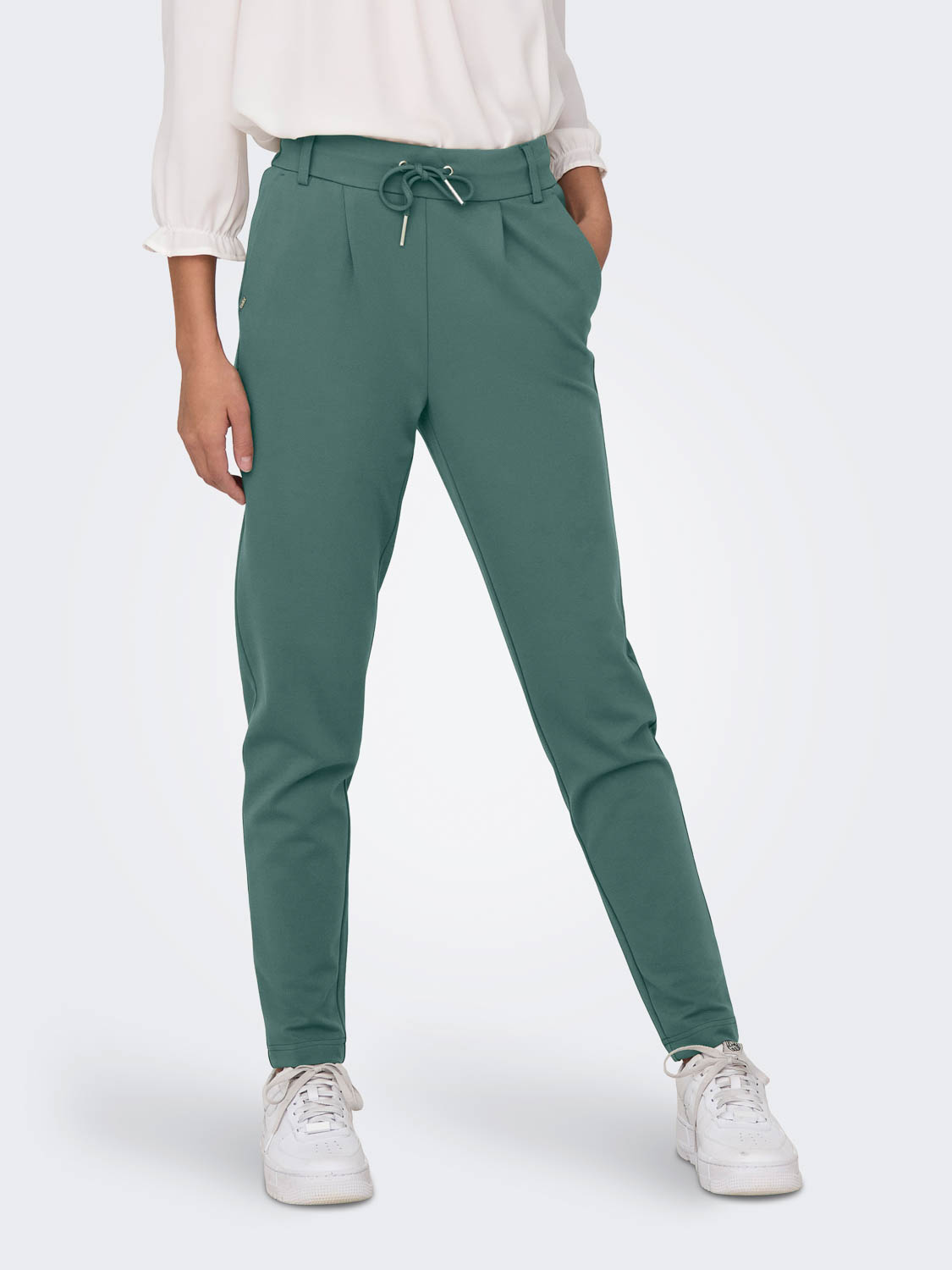 Only Broek Onlpoptrash Life Easy Col Pant Pnt 15115847 Dark Forest Dames Maat - W28 X L34