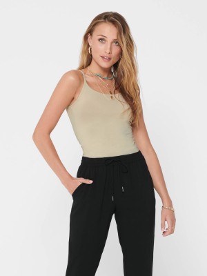 Only ONLLOVE STRAP SINGLET NOOS JRS Peyote | Freewear ONLLOVE STRAP SINGLET NOOS JRS - www.freewear.nl - Freewear