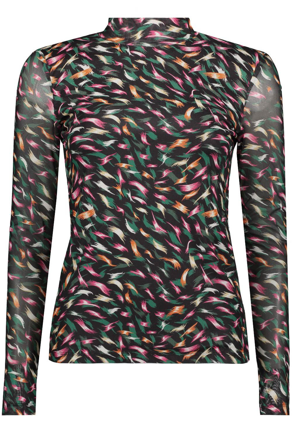 ONLY ONLERICA L/S HIGH NECK TOP JRS Dames T-shirt - Maat L